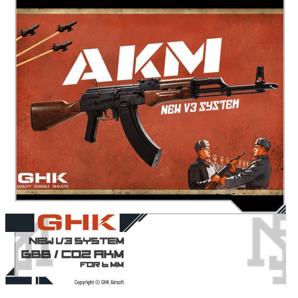 [On hold] GHK AKM V3 GBB / CO2 Assault Rifle (Not AK47, neither AK74) GHK,AKM,V3,GBB,CO2,Assault Rifle,AK47,AK74