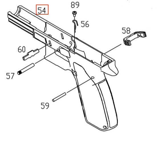 KJWORKS KP-13 原廠零件 #54 沙色 KJWORKS KP-13 原廠零件,YMS