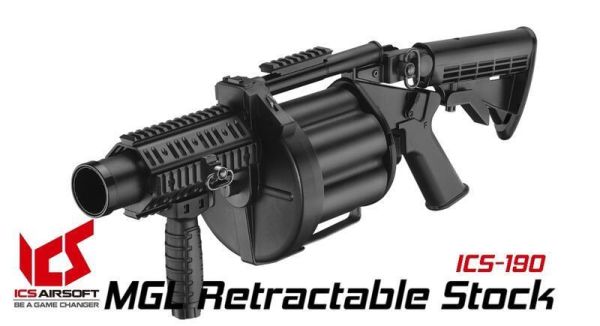 ICS MGL  撒旦之輪 榴彈發射器 ICS Airsoft, ICS AEG, ICS 空氣軟槍, AEG 電動槍, 分離式 Gearbox, ICS M4