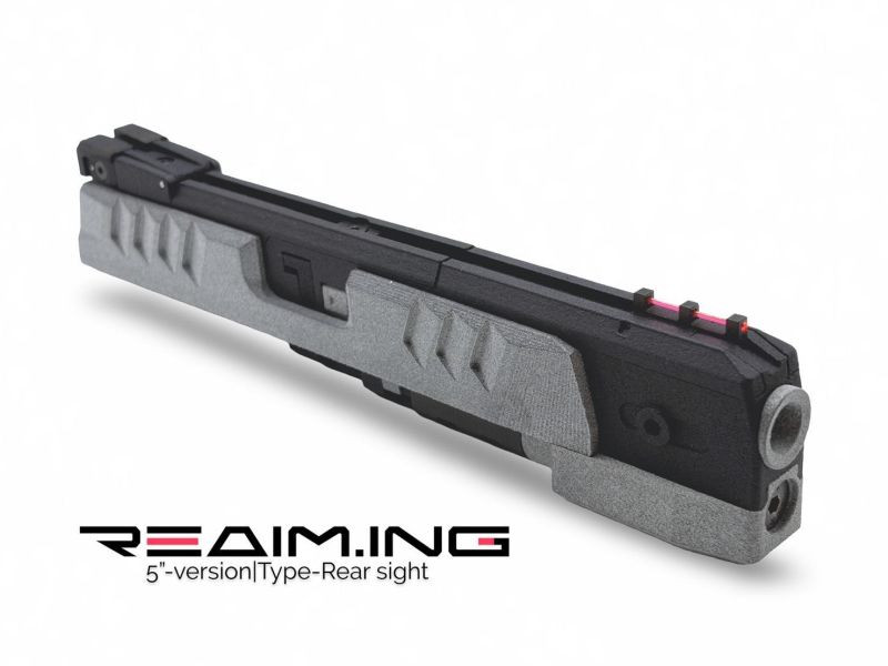 莫比烏斯 5 吋 3D列印 Hi Capa上槍身套件組  Hi Capa, 上槍身, 滑套套件, 3D列印滑套, TDC Hop, IPSC, 氣槍改裝, 競技手槍, MÖBIUS, YMS