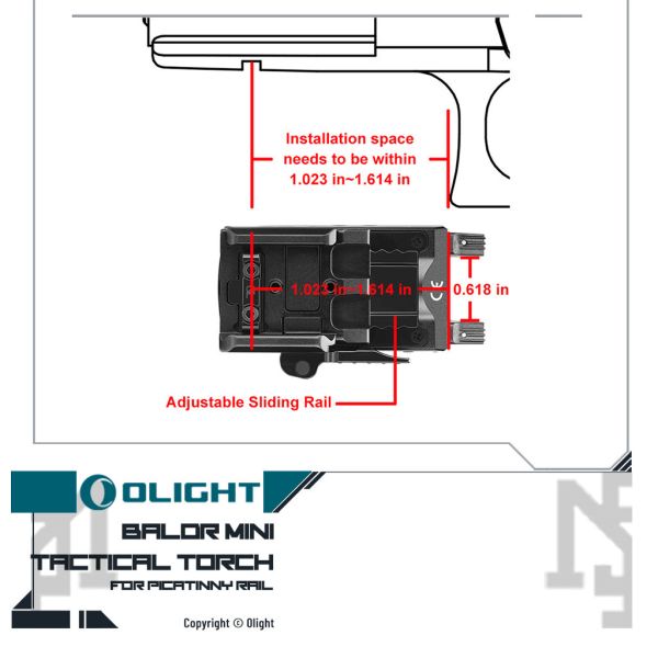 OLIGHT BALDR Mini Tactical Light & Laser (Black) OLIGHT,BALDR Mini,Tactical Light,Black,YMS AIRSOFT,YMS,AIRSOFT,YAMASHUN,TAIWAN AIRSOFT,AIRSOFT TAIWAN,亞瑪順,生存遊戲
