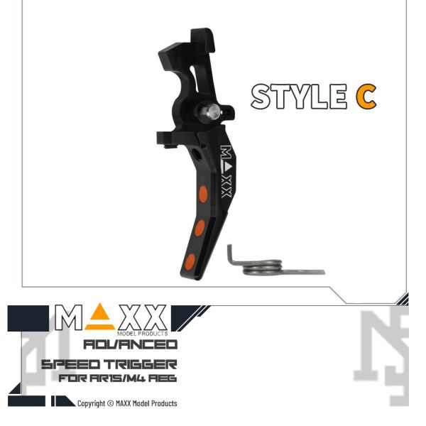 MAXX AEG Style C Advanced Speed Trigger (Black) MAXX,AEG,Style C,Advanced,Speed Trigger,Black,MX-TRG002SCB