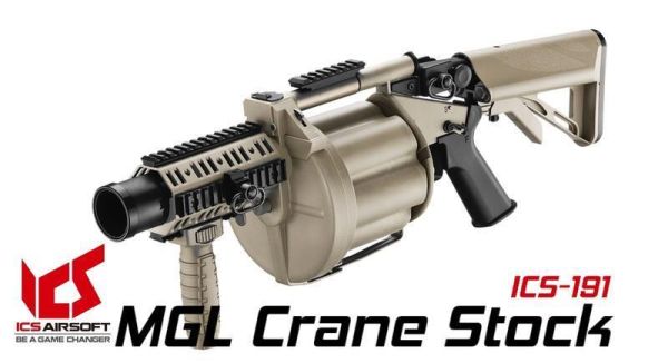 ICS MGL  撒旦之輪 榴彈發射器 ICS Airsoft, ICS AEG, ICS 空氣軟槍, AEG 電動槍, 分離式 Gearbox, ICS M4
