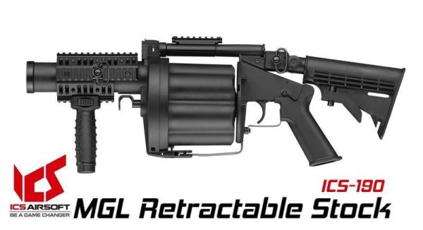 ICS MGL  撒旦之輪 榴彈發射器 ICS Airsoft, ICS AEG, ICS 空氣軟槍, AEG 電動槍, 分離式 Gearbox, ICS M4