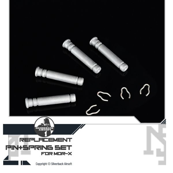 Silverback MDR-X Replacement Pin & Spring Set Silverback,SBA,MDR-X,POM,Piston Head,Ring Glider