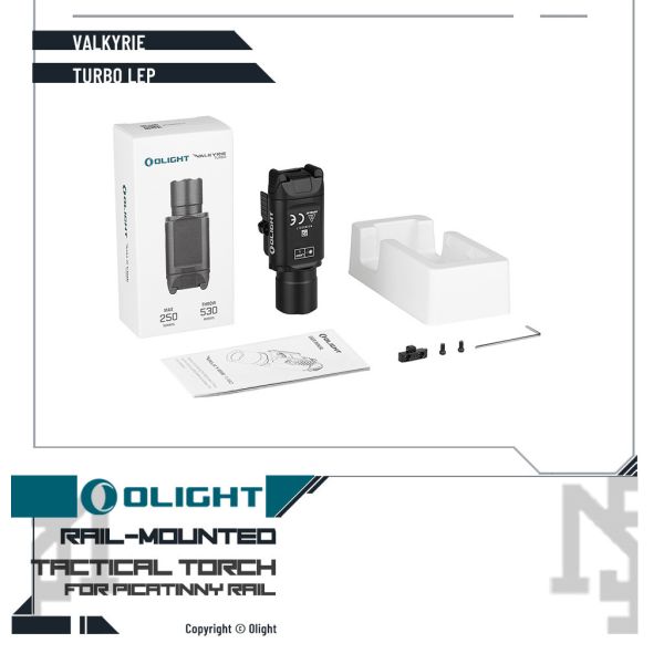 OLIGHT VALKYRIE TURBO LEP 小型戰術槍燈 (黑色/Black) OLIGHT,VALKYRIE,TURBO LEP,戰術,手電筒,YMS AIRSOFT,YMS,AIRSOFT,YAMASHUN,TAIWAN AIRSOFT,AIRSOFT TAIWAN,亞瑪順,生存遊戲