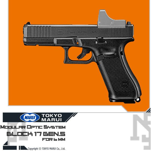 TOKYO MARUI Glock 17 Gen.5 MOS GBB Pistol TOKYO MARUI,Glock 17,Gen.5,MOS,GBB,瓦斯手槍