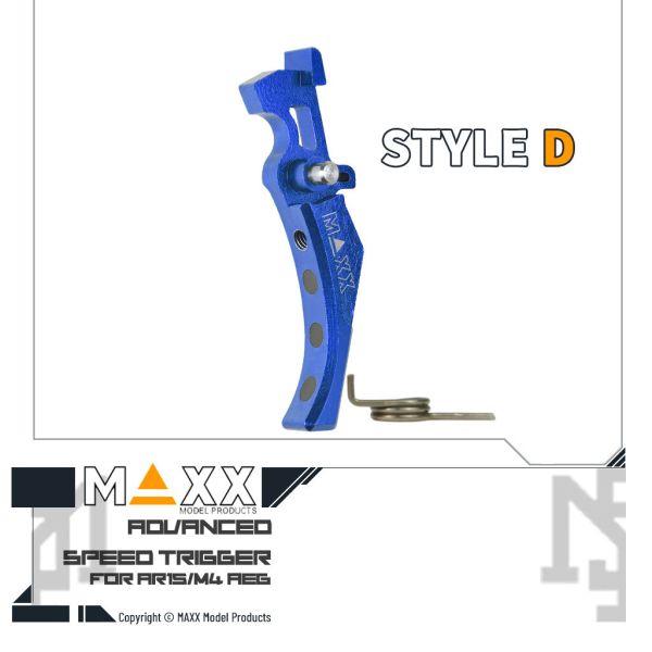 MAXX AEG Style D Advanced Speed Trigger (Blue) MAXX,AEG,Style D,Advanced,Speed Trigger,Blue,MX-TRG002SDU