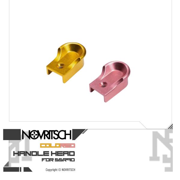 NOVRITSCH SSR90 Custom Charging Handle (Gold, Pink) NOVRITSCH,SSR90,FN Herstal,P90,Custom,Charging Handle,Gold,Pink