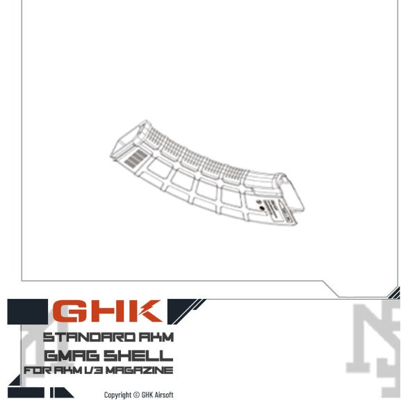 GHK AKM V3 彈匣 GMAG 外殼 GHK,AK,AK-47,AK-74,AKM,AKM V3