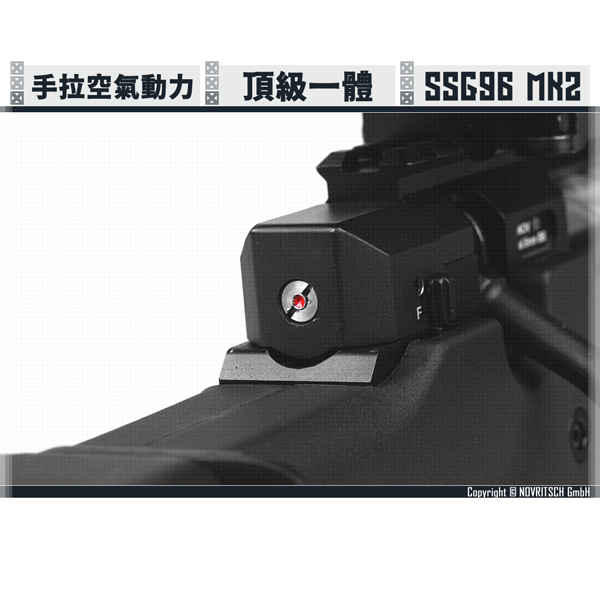 NOVRITSCH The SSG96 Mk2 Bolt-action Airsoft Sniper Rifle (Black) NOVRITSCH,SSG96,Mk.2,L96,AWP,Bolt-action,Airsoft,Sniper Rifle,YMS AIRSOFT,YMS,AIRSOFT,YAMASHUN,TAIWAN AIRSOFT,AIRSOFT TAIWAN,亞瑪順,生存遊戲