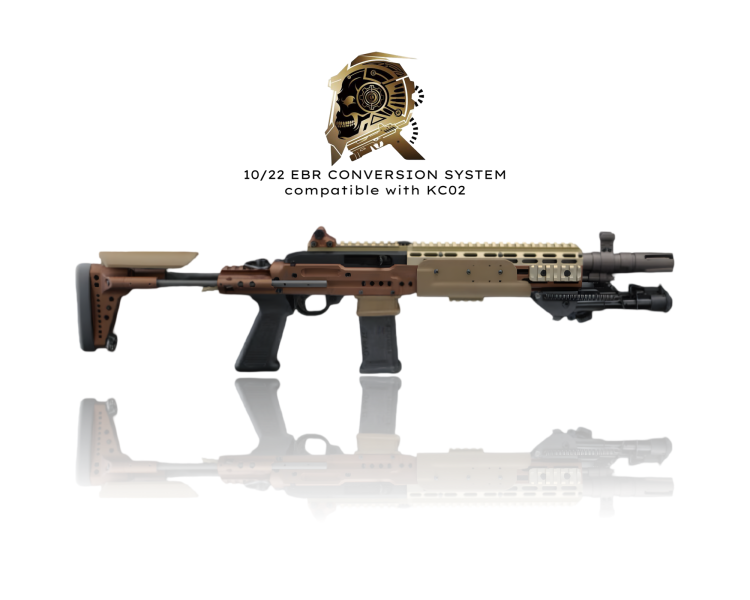 ITP 10/22 EBR 轉換套件 for KJ kc02 GBB 10/22EBR,KC02改裝,EBR套件,KC02升級,CNC機匣,MLOK,DMR,14mmCCW,Airsoft改裝