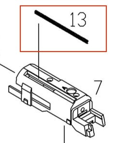 KJWORKS KP-19 原廠零件 #13 飛機簧 KJWORKS KP-19 原廠零件,YMS