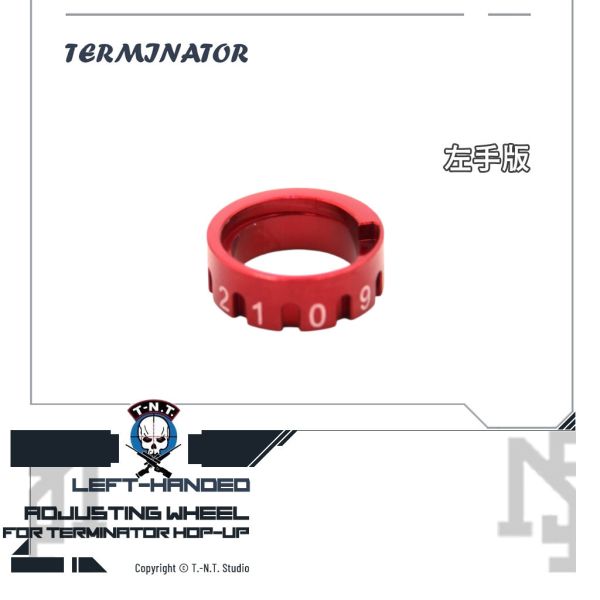T-N.T. "TERMINATOR" SRS HOP Adjustment Wheel (Left-handed) T-N.T.,TERMINATOR,SRS,HOP Wheel,Left-handed,YMS AIRSOFT,YMS,AIRSOFT,YAMASHUN,TAIWAN AIRSOFT,AIRSOFT TAIWAN,亞瑪順,生存遊戲