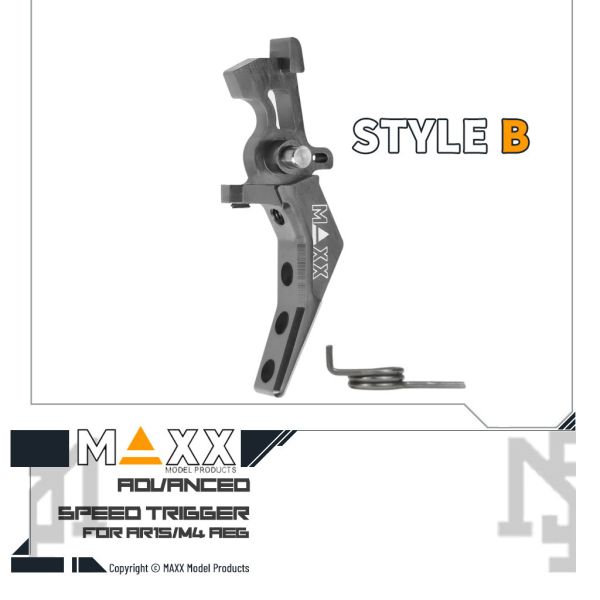 MAXX AEG Style B Advanced Speed Trigger (Titan) MAXX,AEG,Style B,Advanced,Speed Trigger,Titan,MX-TRG002SBT