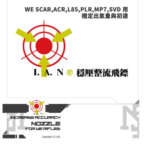 I.A.N. Nozzle Cap (for WE M4,SCAR,ACR,L85,PLR,MP7,SVD) I.A.N.,Nozzle Cap,WE,M4,SCAR,ACR,L85,PLR,MP7,SVD