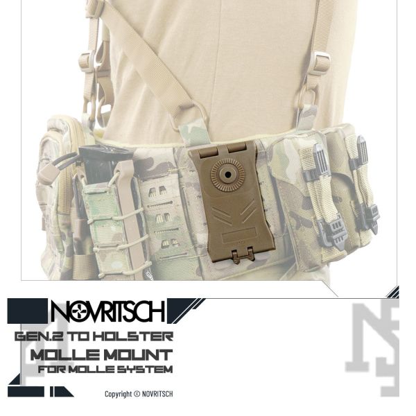 [Out of Stock] NOVRITSCH MOLLE Mount GEN.2 (Black) NOVRITSCH,MOLLE,Mount,GEN.2,YMS AIRSOFT,YMS,AIRSOFT,YAMASHUN,TAIWAN AIRSOFT,AIRSOFT TAIWAN,亞瑪順,生存遊戲