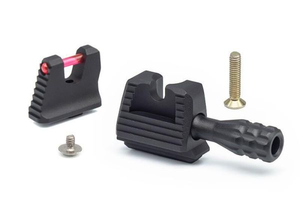 TTI TP22 增高準星照門 + 滑套拉柄 MARUI/馬牌/G18 TTI Combat Style, Hi-Capa 滑套 升級, GBB 外觀 改裝, 競技 風格 配件, Airsoft CNC parts