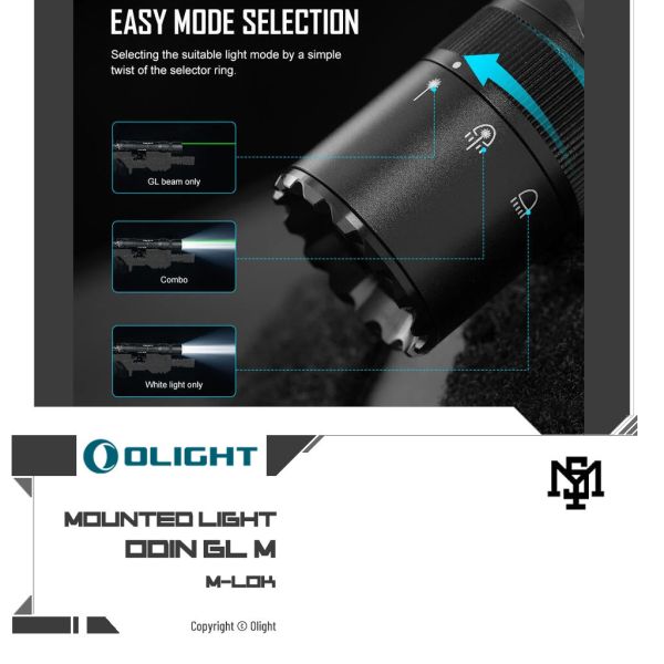 OLIGHT ODIN GL M M-LOK 戰術手電筒 OLIGHT,ODIN,雷射歸零,戰術,手電筒,M-LOK