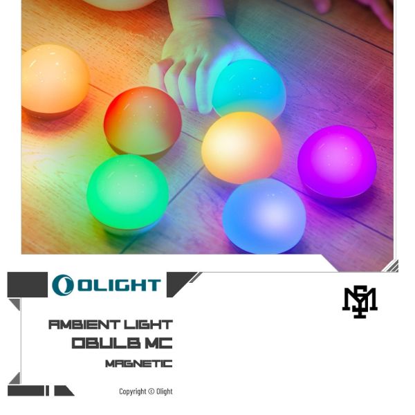 OLIGHT OBULB MC Rainbow Portable Orb LED Light OLIGHT,OBULB MC,Rainbow,Portable,Orb,LED Light