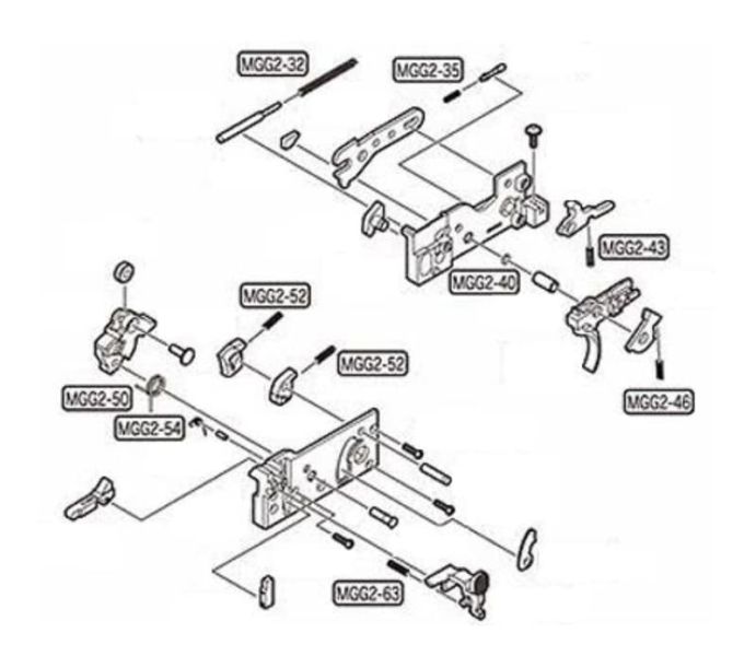 PH⁺ for MARUI MWS 扳機彈簧組 維修包 YMS PH+, GBB 改裝件, 瓦斯槍強化件, Airsoft GBB parts