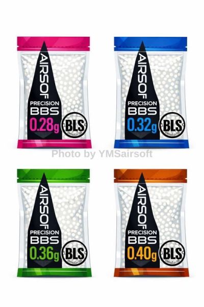 BLS 0.28/0.32/0.36/0.4g-一公斤裝 6mm 精密研磨BB彈 一般彈 非環保彈 BLS 台灣, BB 彈 推薦, 高精度 BB 彈 現貨, 生存遊戲 彈藥, Airsoft BB 彈 台灣, YMS BLS