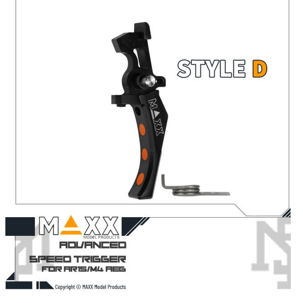 MAXX AEG Style D Advanced Speed Trigger (Black) MAXX,AEG,Style D,Advanced,Speed Trigger,Black,MX-TRG002SDB