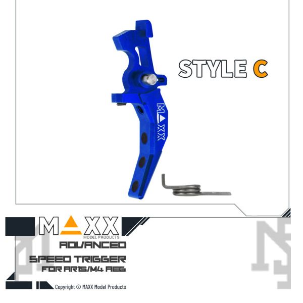 MAXX AEG Style C Advanced Speed Trigger (Blue) MAXX,AEG,Style C,Advanced,Speed Trigger,Blue,MX-TRG002SCU