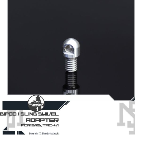 SILVERBACK SRS / TAC-41 Bipod/Sling Swivel Adapter Silverback,SBA,SRS,TAC-41,Bipod,Sling Swivel ,Adapter,YMS AIRSOFT,YMS,AIRSOFT,YAMASHUN,TAIWAN AIRSOFT,AIRSOFT TAIWAN,亞瑪順,生存遊戲
