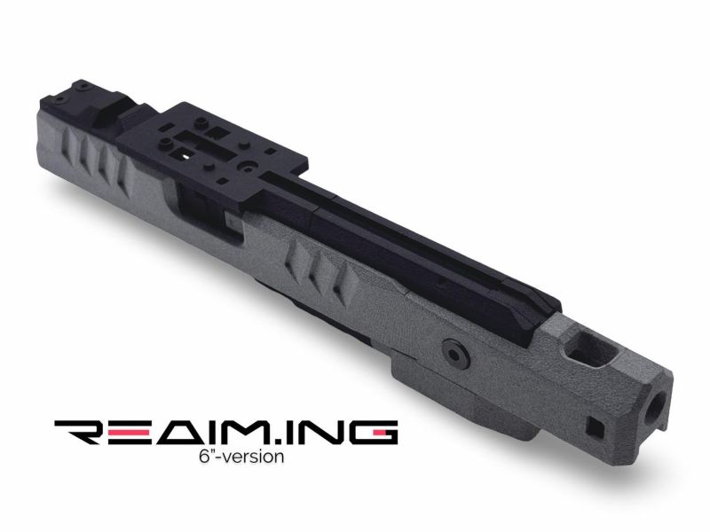 莫比烏斯 6吋 3D列印 Hi Capa上槍身套件組 Hi Capa, 6吋滑套, 上槍身套件, 3D列印滑套, TDC Hop, 補償器, IPSC, 氣槍改裝, 競技手槍, YMS