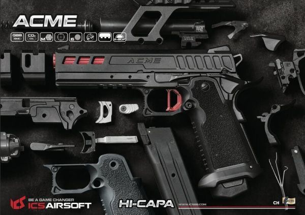 ICS Hi-Capa ACME 艾克姆 ICS Airsoft, ICS AEG, ICS 空氣軟槍, AEG 電動槍, 分離式 Gearbox, ICS M4