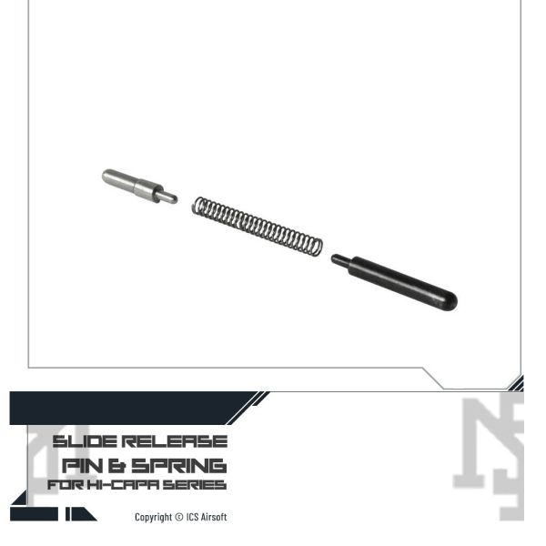 Hi-Capa 滑套後定板定位銷 (含彈簧) Hi-Capa,維修,替換,ICS,AH-32