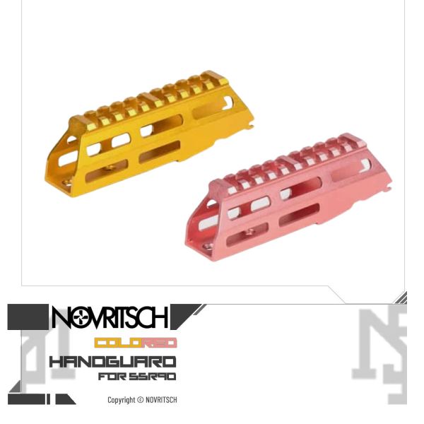 NOVRITSCH SSR90 Custom M-LOK Top Rail (Gold, Pink) NOVRITSCH,SSR90,FN Herstal,P90,Custom,M-LOK,Top Rail,Gold,Pink