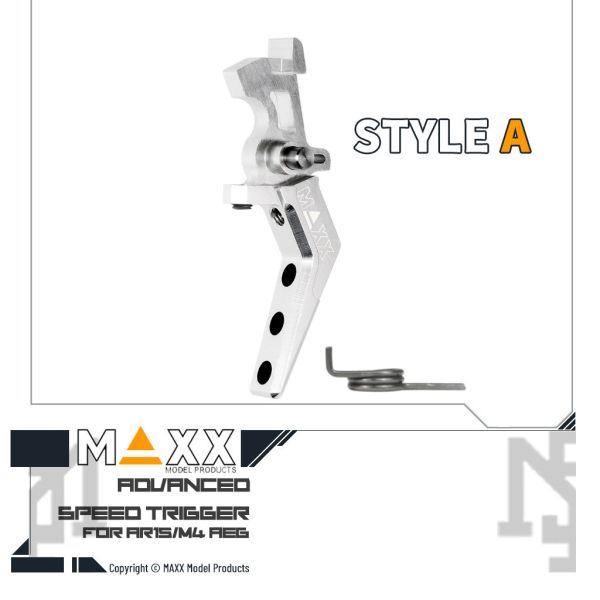 MAXX AEG Style A Advanced Speed Trigger (Silver) MAXX,AEG,Style A,Advanced,Speed Trigger,Silver,MX-TRG002SAS