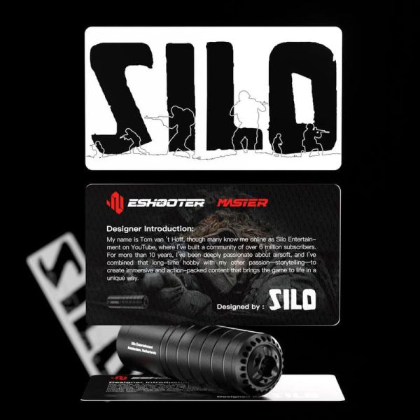 EShooter MASTER x SILO聯名款 可發煙發光器 有測速功能 EShooter, EShooter Tracer, 空氣軟槍 槍口配件, Tracer 曳光器, 線性補償器, Airsoft muzzle device, GBB Tracer, AEG Tracer