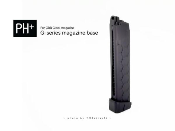 PH⁺ MARUI/VFC GLOCK G系列 蜂巢樣式 彈匣底板 YMS PH+, 蜂巢樣式彈匣底板, GBB 改裝件, 瓦斯槍強化件, Airsoft GBB parts
