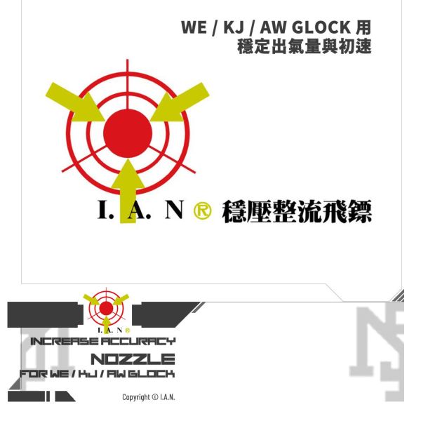 I.A.N. Nozzle Cap (for WE / KJ / AW GLOCK) I.A.N.,Nozzle Cap,WE,KJ,AW,GLOCK