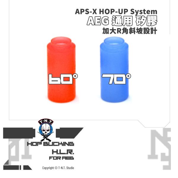 T.-N.T. APS-X HOP-UP System "H.L.R." AEG 通用 矽膠 HOP 膠皮 (60°, 70°) T.-N.T.,APS-X HOP-UP System,H.L.R.,AEG,矽膠,HOP 膠皮,60°, 70°