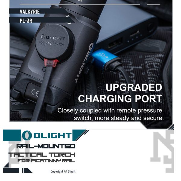 OLIGHT PL-3R VALKYRIE Tactical Flashlight (Black) OLIGHT,PL-3R,VALKYRIE,Tactical Light,Black,YMS AIRSOFT,YMS,AIRSOFT,YAMASHUN,TAIWAN AIRSOFT,AIRSOFT TAIWAN,亞瑪順,生存遊戲