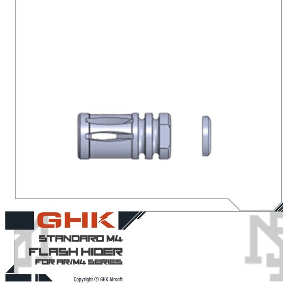 GHK AR/M4 Flash Hider GHK,AR,M4