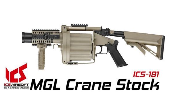 ICS MGL  撒旦之輪 榴彈發射器 ICS Airsoft, ICS AEG, ICS 空氣軟槍, AEG 電動槍, 分離式 Gearbox, ICS M4