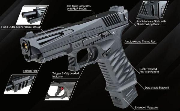 ICS ICP GBB瓦斯手槍 ICS Airsoft, ICS AEG, ICS 空氣軟槍, AEG 電動槍, 分離式 Gearbox, ICS M4