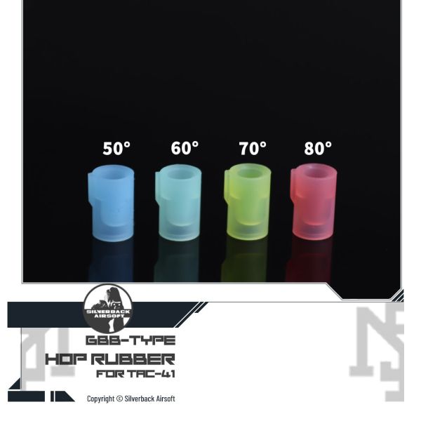 Silverback TAC-41 GBB-type FLAT HOP Rubber (50°, 60°, 70°, 80°) Silverback,SBA,TAC-41,GBB-type,HOP Rubber,50°,60°,70°,80°,SBA-HOP-40,SBA-HOP-41,SBA-HOP-42,SBA-HOP-43