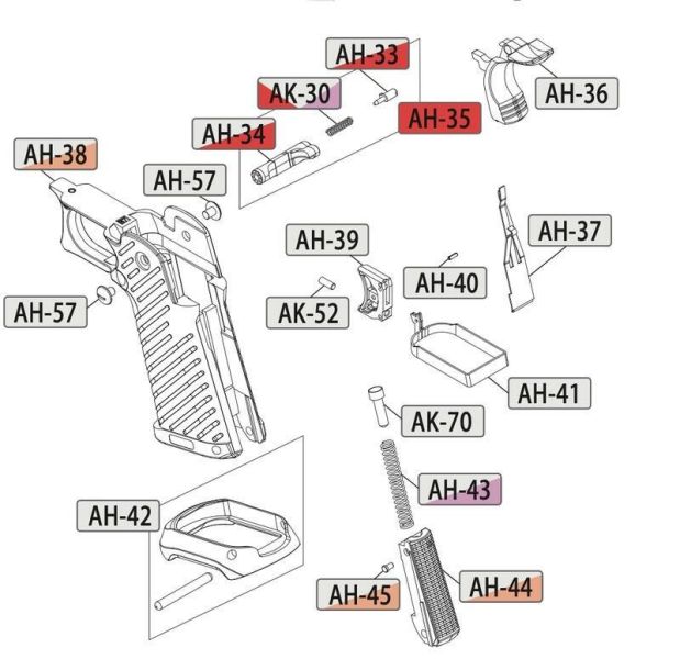 ICS Hi-Capa扳機插銷 AH-40 