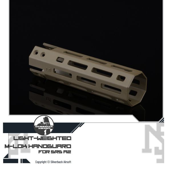 Silverback SRS A2 Polymer M-LOK Handguard (FDE) Silverback,SBA,SRS A2,Polymer,M-LOK,Handguard,FDE,SBA-HDG-07FDE