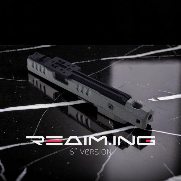 莫比烏斯 6吋 3D列印 Hi Capa上槍身套件組 Hi Capa, 6吋滑套, 上槍身套件, 3D列印滑套, TDC Hop, 補償器, IPSC, 氣槍改裝, 競技手槍, YMS