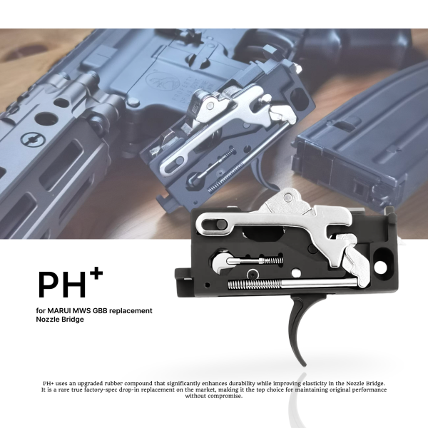 PH⁺ MARUI MWS規格 扳機盒總成 YMS PH+ MWS, MARUI MWS 扳機盒總成, GBB 瓦斯槍 升級套件, Tokyo Marui MWS parts, 扳機彈簧 強化, GBB upgrade parts, MWS 瓦斯槍 配件, PH+ GBB parts, Airsoft GBB upgrades