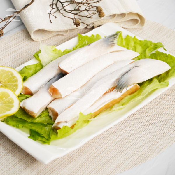 冷凍鮭魚肚條-(500克/包) 鮭魚