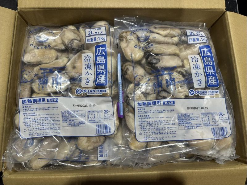 日本原裝生蠔清肉(1KG/包) 日本生蠔肉