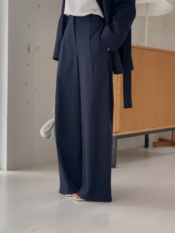 立體壓折西裝褲 